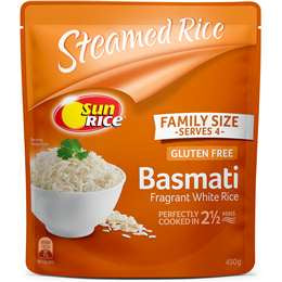 Sunrice Indian Basmati Microwave Rice 450g