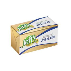 Jeffs Unsalted Butter 250g