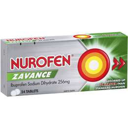 Nurofen Zavance 256mg Tablets 24pk