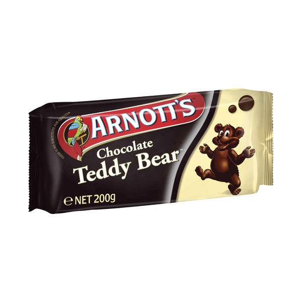 Arnott's Chocolate Coated Teddy Bear Biscuits 200g