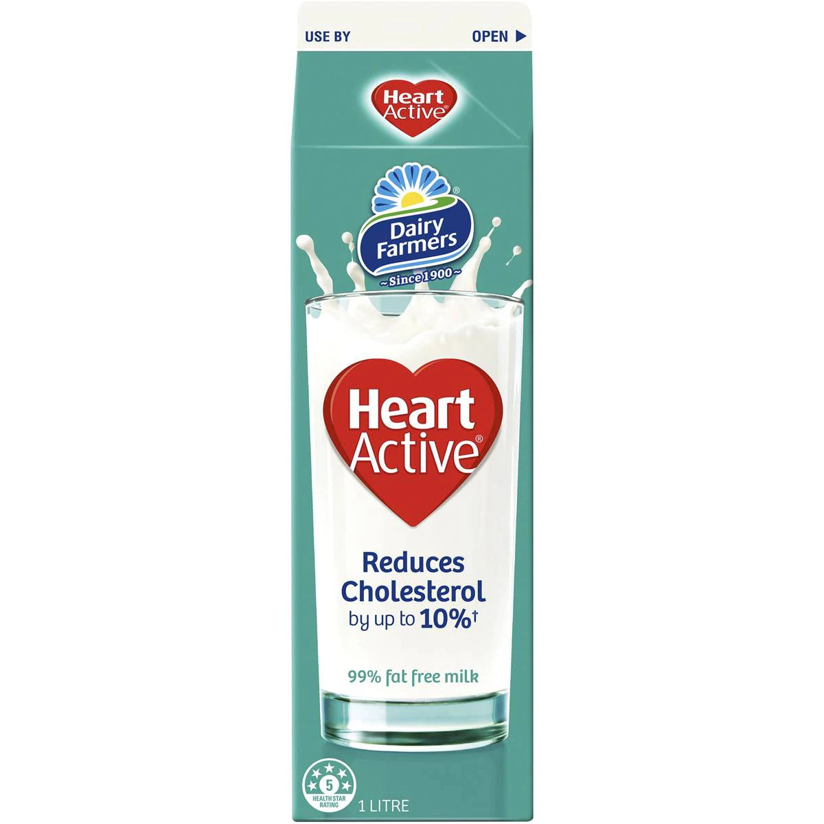 Dairy Farmers Heart Active Milk 1l