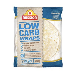 Mission Low Carb Wraps 288g 6pk