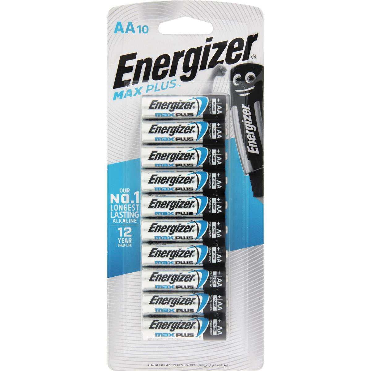 Energizer Max Plus Advanced AA Batteries 10pk