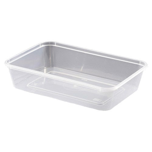 Genfac Plastic Plain Container 500ml 50pk