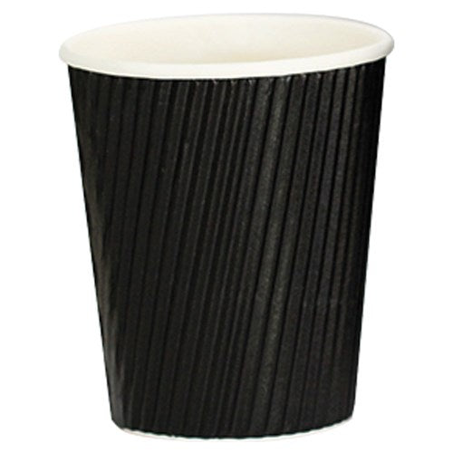 Detpak Black Ripple Cup 8oz 40pk