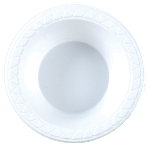 Plastic Round White Bowl 7" 180mm 50pk