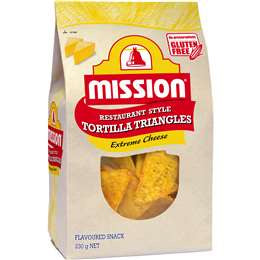 Mission GF Extreme Cheese Triangles 230g