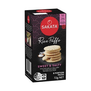 Sakata Sweet & Salty Rice Puffs 72g 8pk