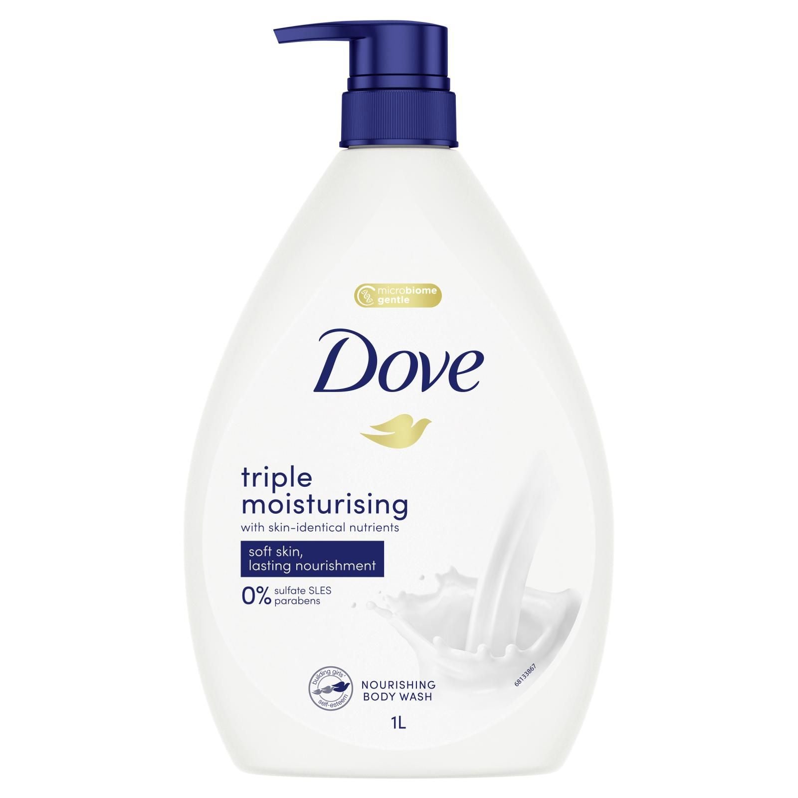 Dove Triple Moisturising Body Wash 1l