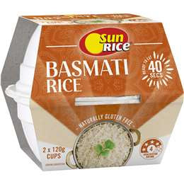 Sunrice Basmati Rice Cup 2pk 240g