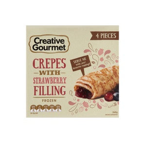 Creative Gourmet Strawberry Filled Crepes 260g 4pk