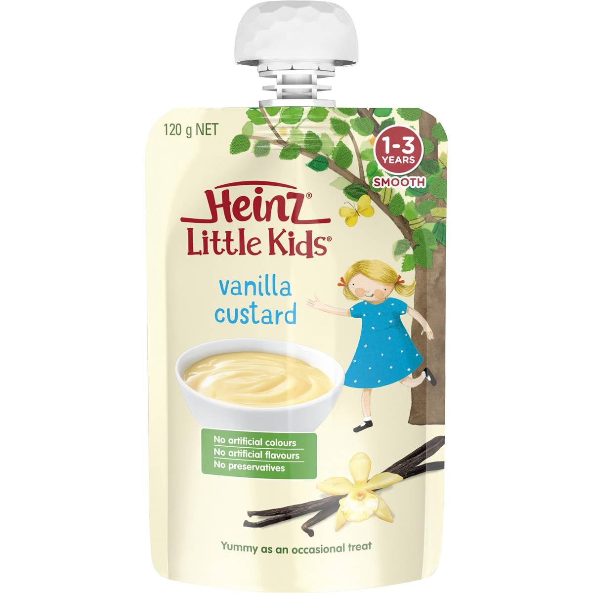 Heinz Vanilla Custard Food Pouch 120g