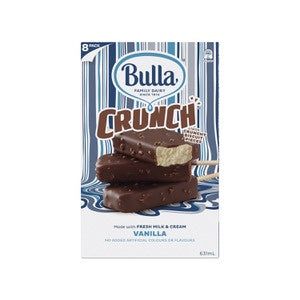 Bulla Vanilla Crunch Ice Cream 8pk