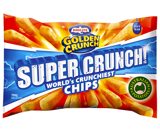 Birds Eye Golden Crunch Super Crunch Chips 750g