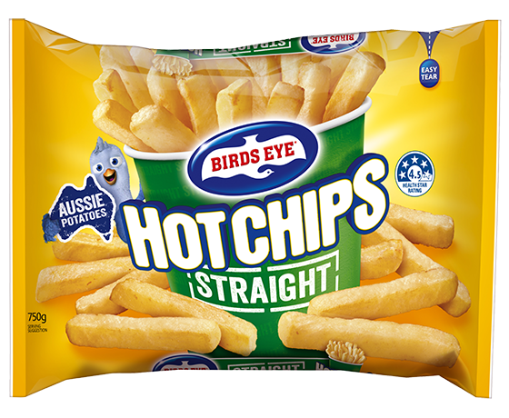 Birds Eye Straight Cut Hot Chips 750g