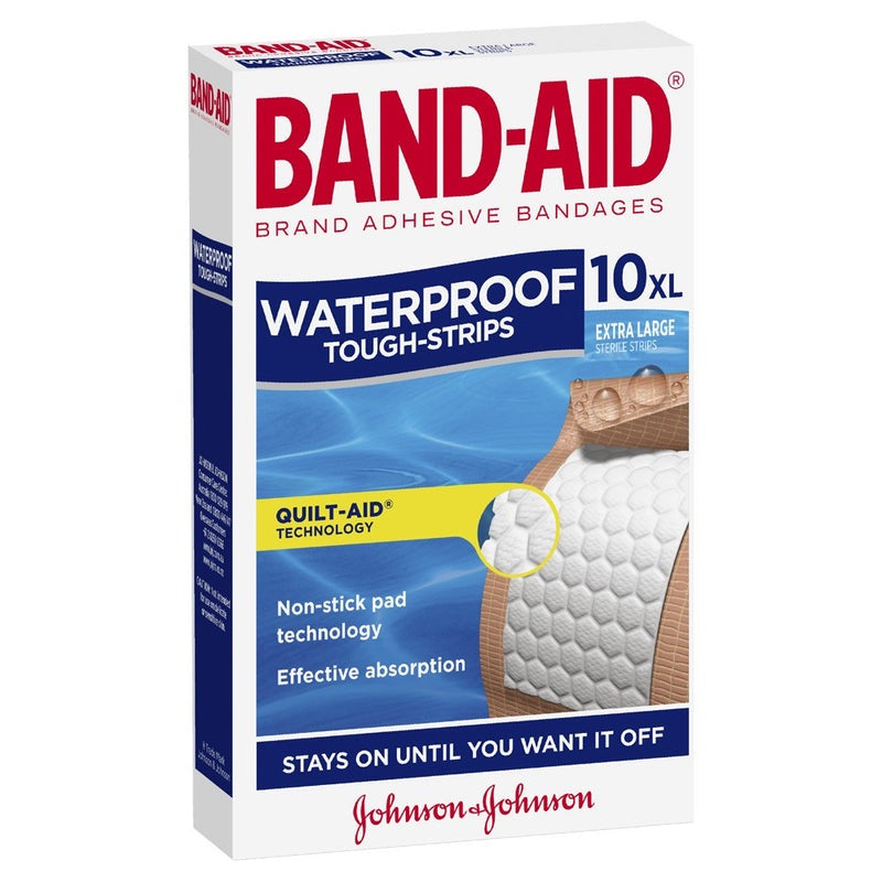 Band-Aid Extra Large Waterproof Strips 10pk