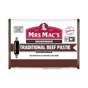 Mrs Macs Traditional Beef Microwave Pastie 165g