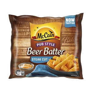 McCain Pub Style Beer Batter Steak Cut Chips 750g