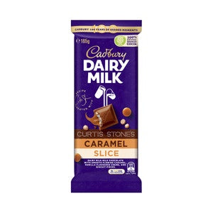 Cadbury Curtis Stones Caramel Slice Chocolate Block 165g