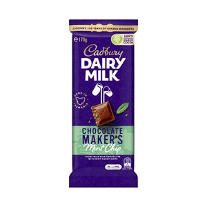 Cadbury Mint Chip Chocolate Makers Block 165g