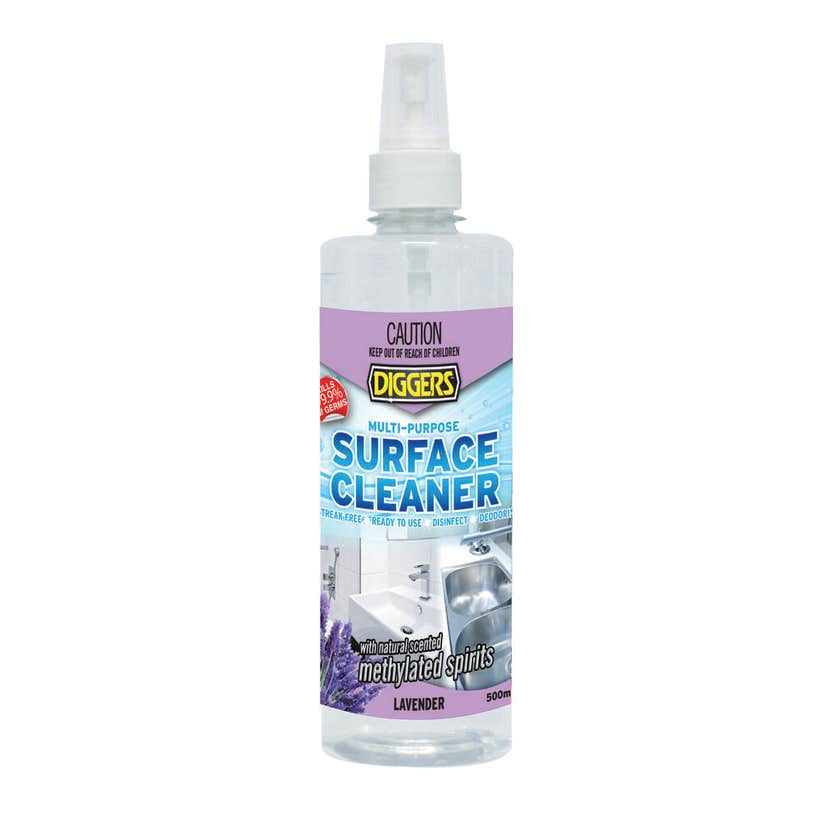 Diggers Lavender Methylated Spirits Surface Cleaner 500ml