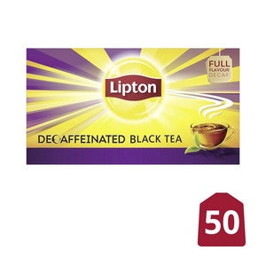 Lipton Decaffeinated Black Tea Bags 100g 50pk