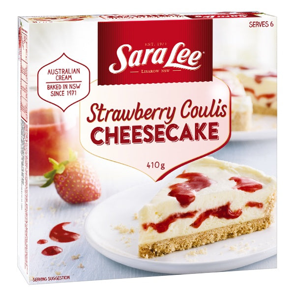 Sara Lee Strawberry Coulis Cheesecake 410g