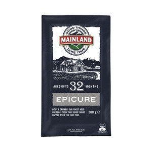 Mainland Epicure Cheddar Cheese Block 200g