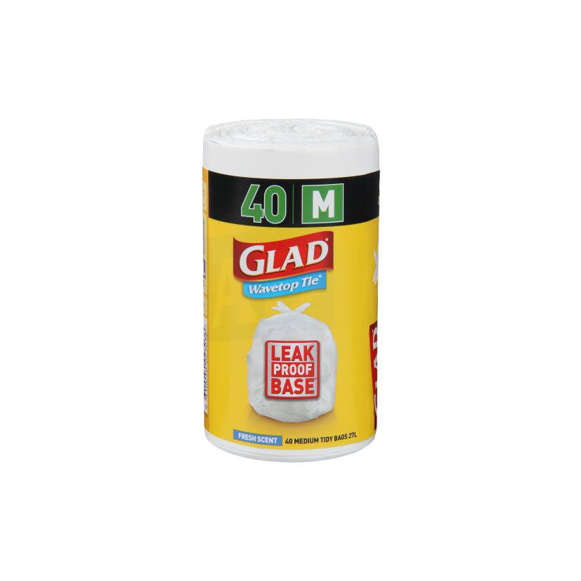 Glad Kitchen Medium Wave Top Tidy Bag 40pk