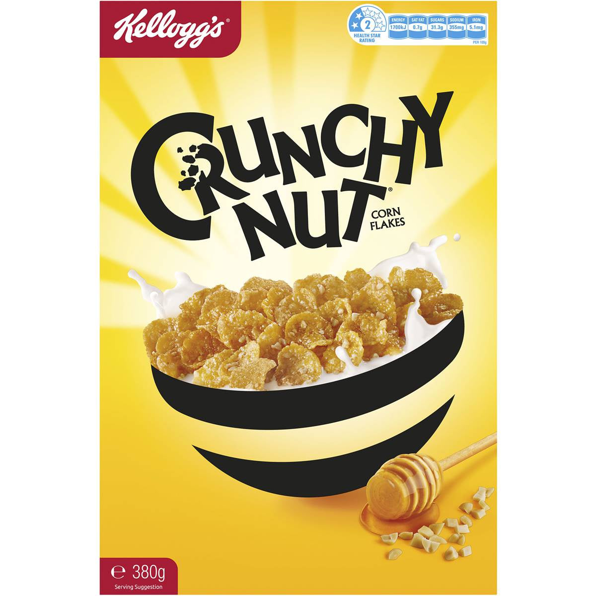 Kelloggs Crunchy Nut Corn Flakes 380g