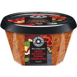 Red Rock Capsicum Pecorino Cashew & Basil Dip 150g
