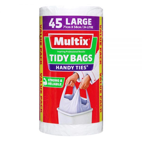 Multix Handy Ties Large Tidy Bags 45pk