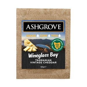 Ashgrove Wineglass BayTasmanian Vintage Cheddar Cheese 140g