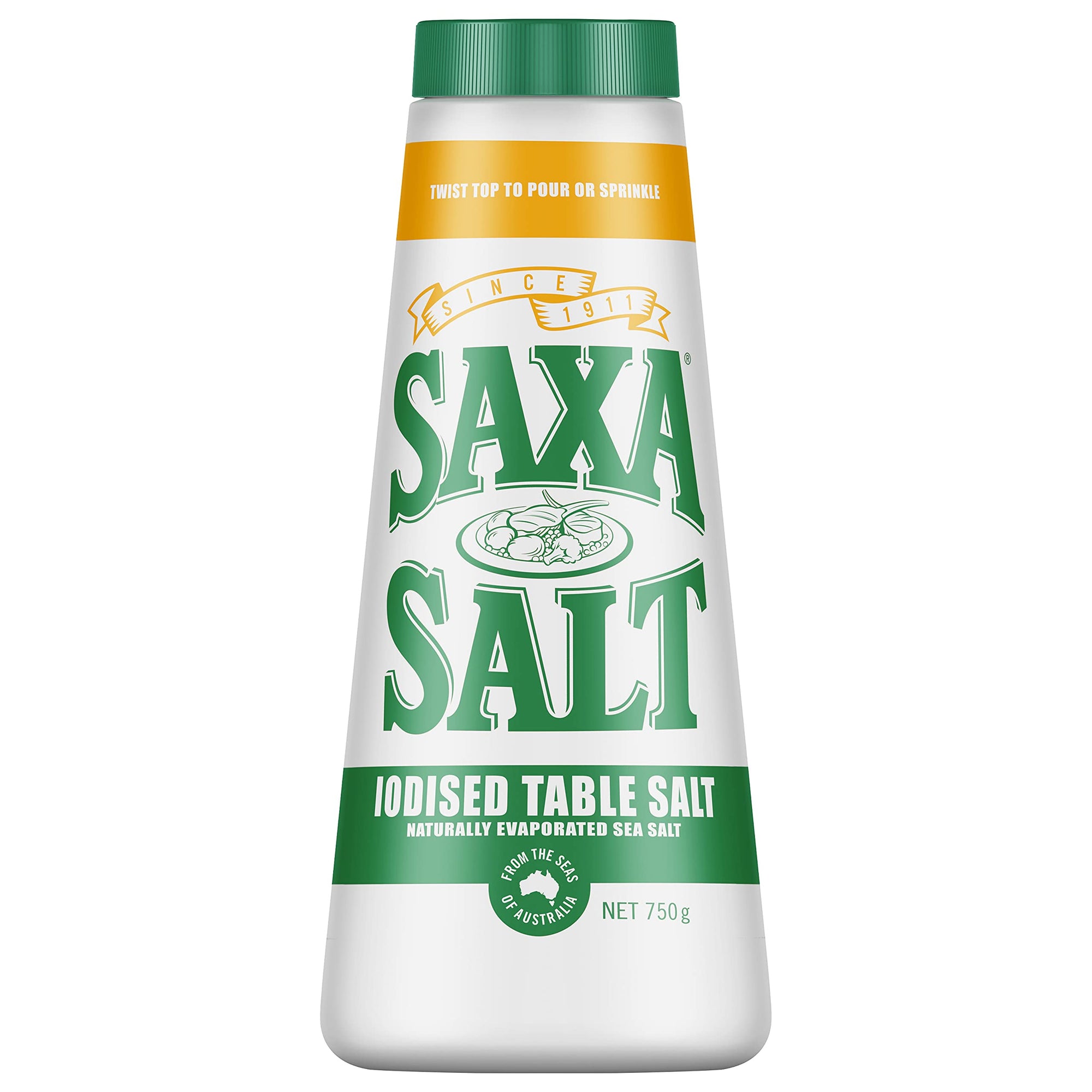 Saxa Iodised Table Salt 750g