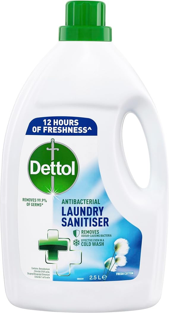 Dettol Fresh Cotton Antibacterial Laundry Sanitiser 2.5l