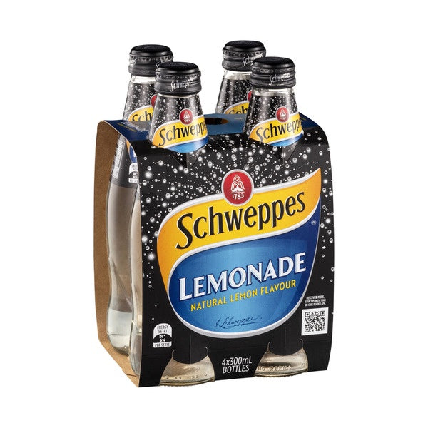 Schweppes Lemonade Bottles 300ml 4pk