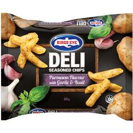 Birds Eye Deli Parmesan Garlic & Basil Seasoned Chips 600g