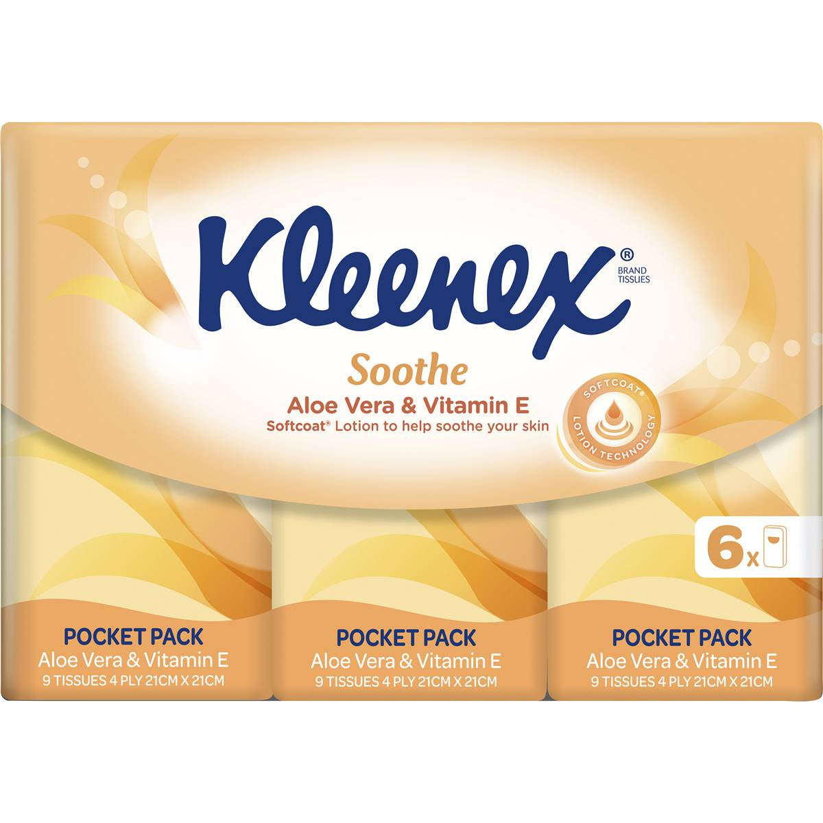 Kleenex Aloe Vera & Vitamin E Tissues 6pk