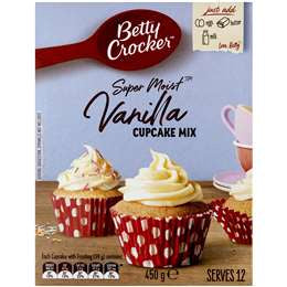 Betty Crocker Vanilla Cup Cake Mix 450g