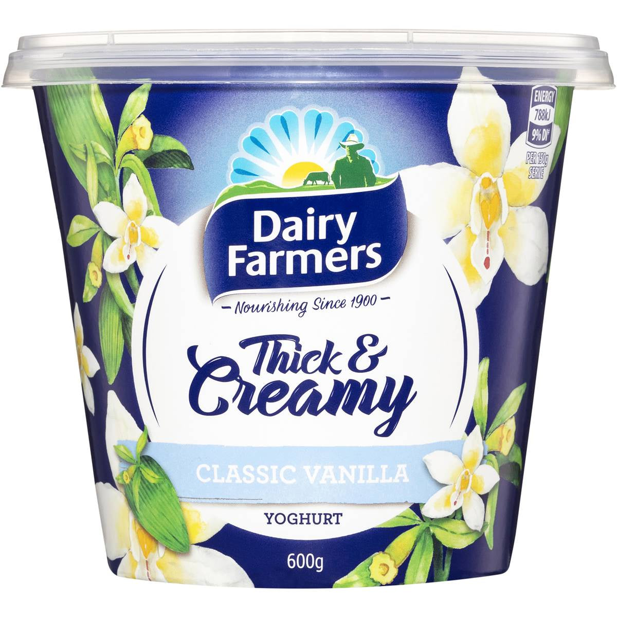 Dairy Farmers Classic Vanilla Thick & Creamy Yoghurt 600g