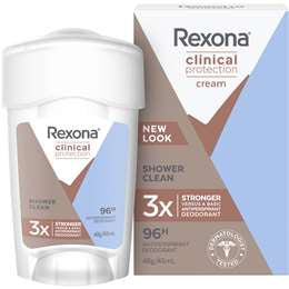 Rexona Ladies Shower Clean Clinical Protection Deodorant Cream 48g