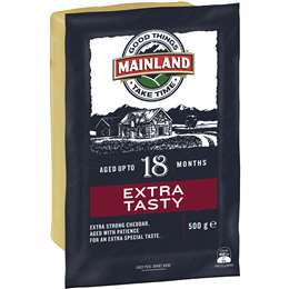 Mainland Extra Tasty Cheddar Cheese Block 500g