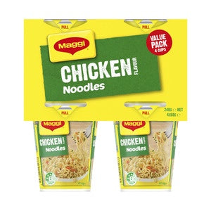 Maggi Chicken 2 Minute Noodles Cup 4pk 60g