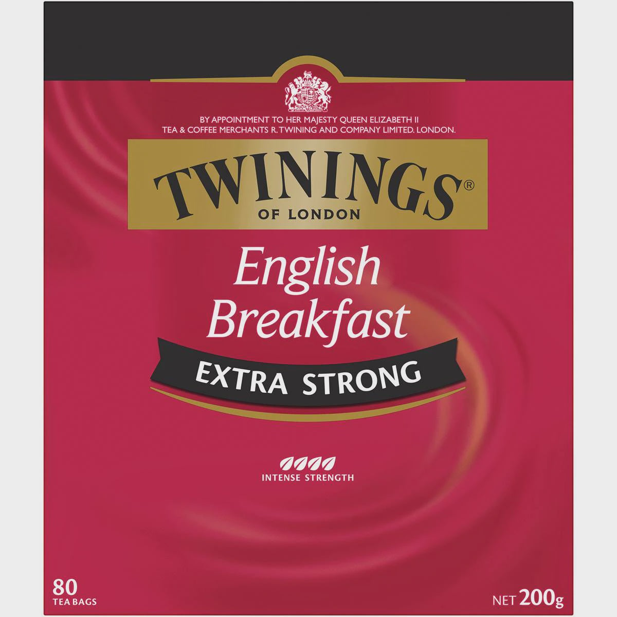 Twinings English Breakfast Extra Strong Tea Bags 80pk