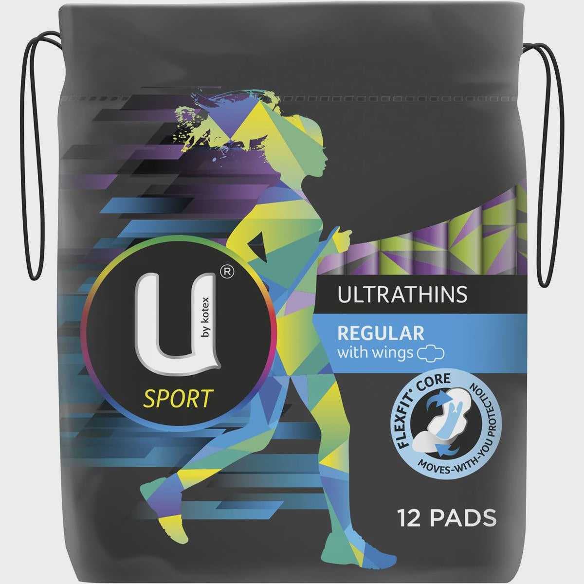 U By Kotex Ultra Thin Regular With Wings Pads 12pk