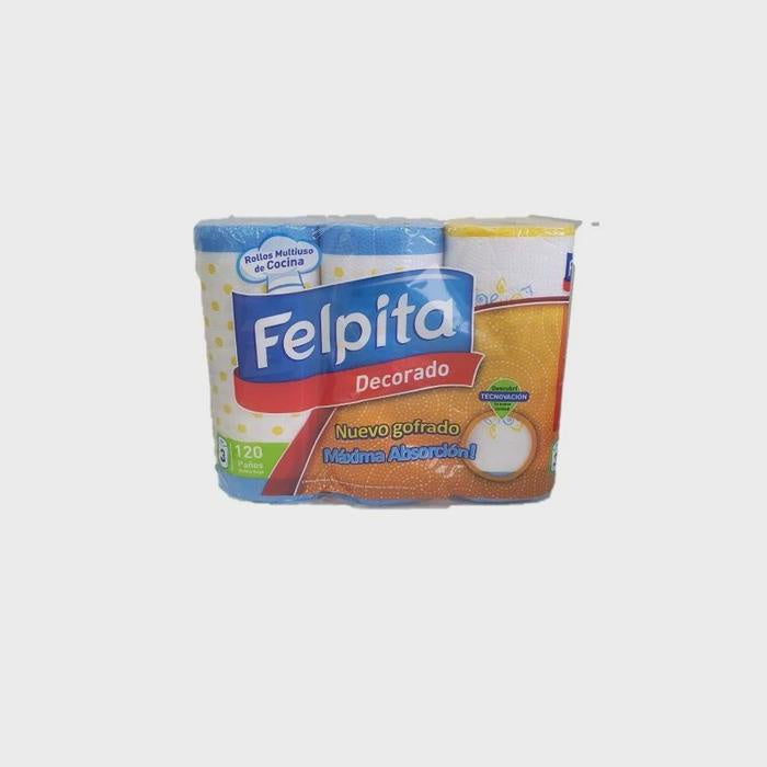 Felpita Decore Paper Towel 2ply 3pk