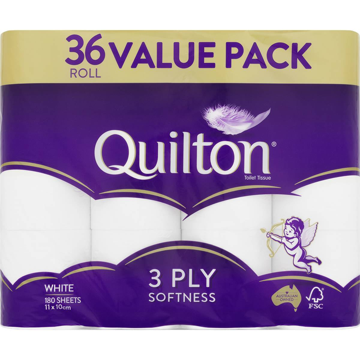 Quilton Toilet Paper Rolls 3ply 36pk