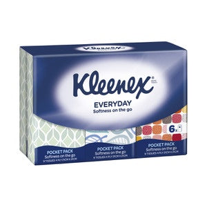 Kleenex Pocket Tissues 4ply 6pk