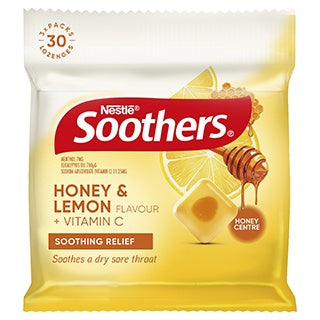 Soothers Honey & Lemon Lozenge 3pk