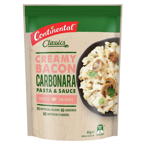 Continental Creamy Bacon Carbonara Pasta & Sauce 85g